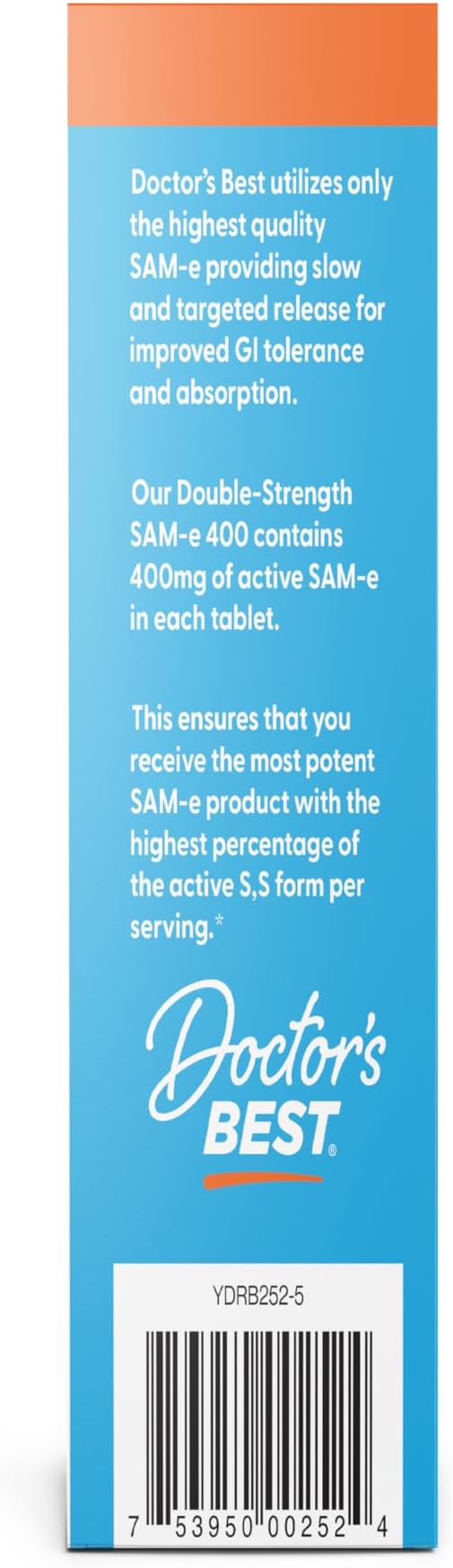 Doctor's Best SAM-e 400 mg,60 Enteric Coated Tablets - Nirvana Guru