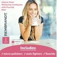 REMBRANDT Intense Stain Whitening Toothpaste with Fluoride, Removes Tough Stains, Rehardens and Strengthens Enamel, 3.5 Ounce (2 Pack) nirvanaguru