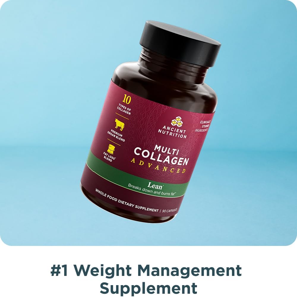 Ancient Nutrition Multi Collagen Advanced Lean with Probiotics,90 Count - Nirvana Guru