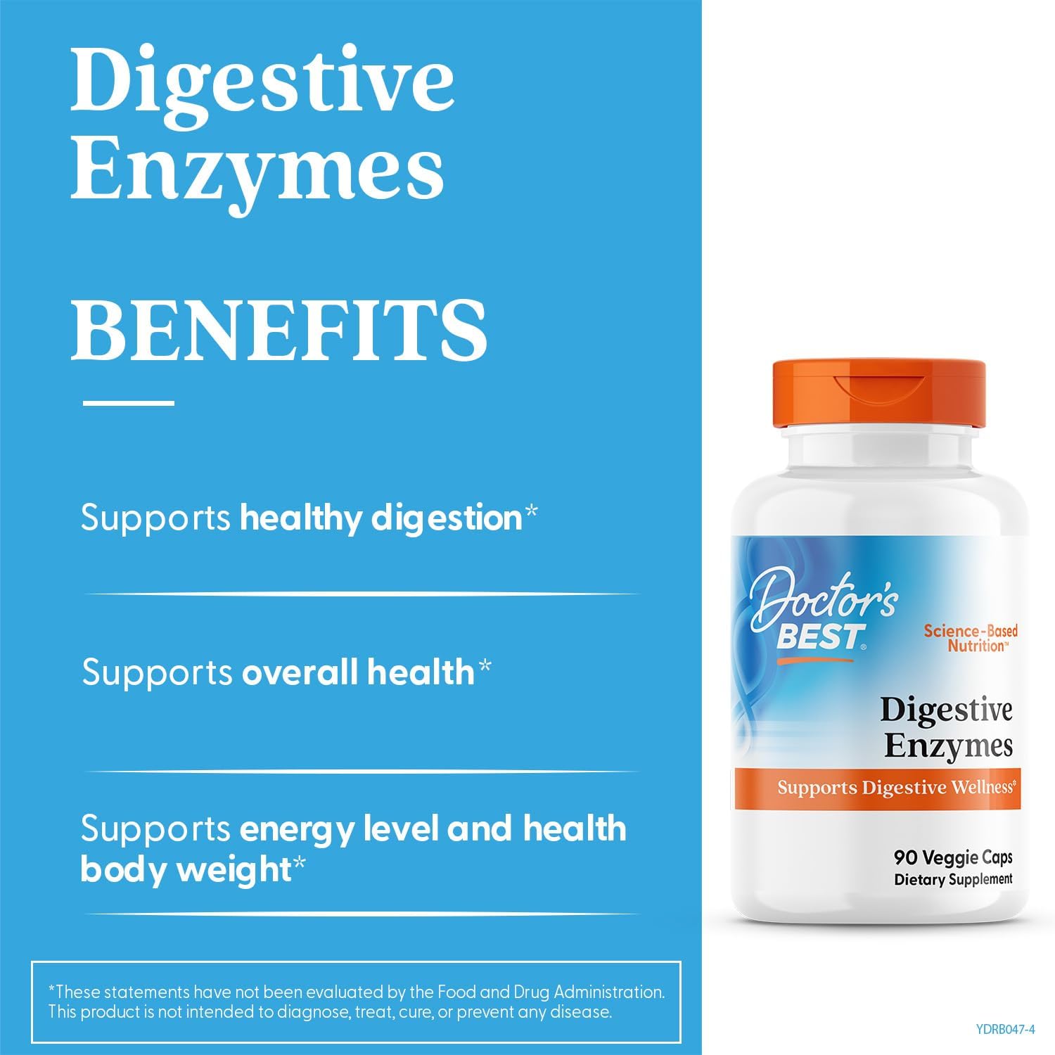 Doctors Best Digestive Enzymes, Supports Digestive Wellness, Non-GMO, Vegetarian 90 Veggie Caps - Nirvana Guru