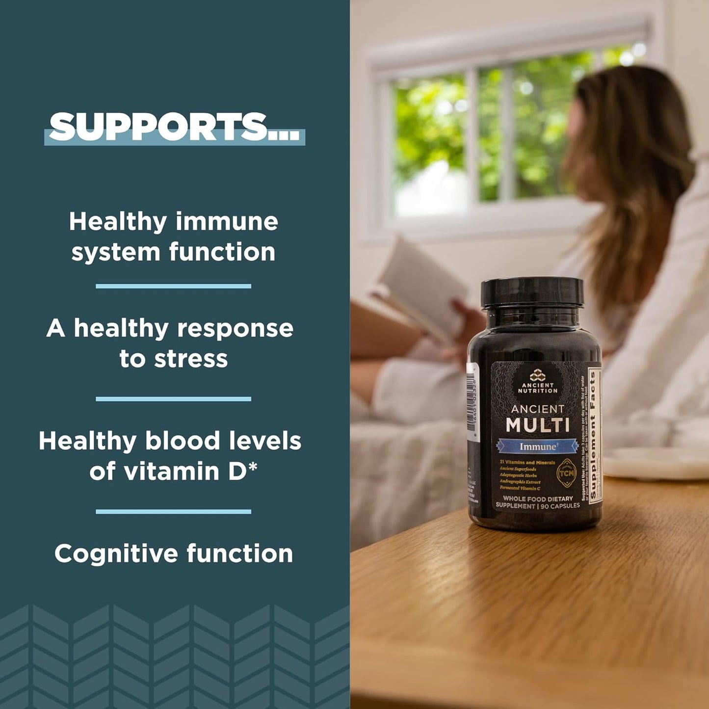 Ancient Nutrition Multivitamin for Immune Support,90 Capsules - Nirvana Guru