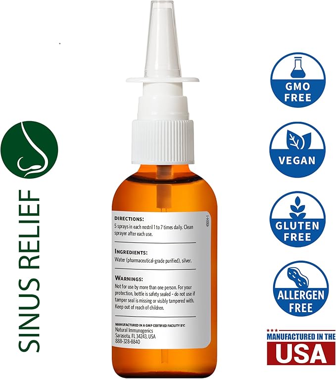 Argentyn 23 Professional Bio-Active Silver Hydrosol Sinus Relief,2oz - Nirvana Guru
