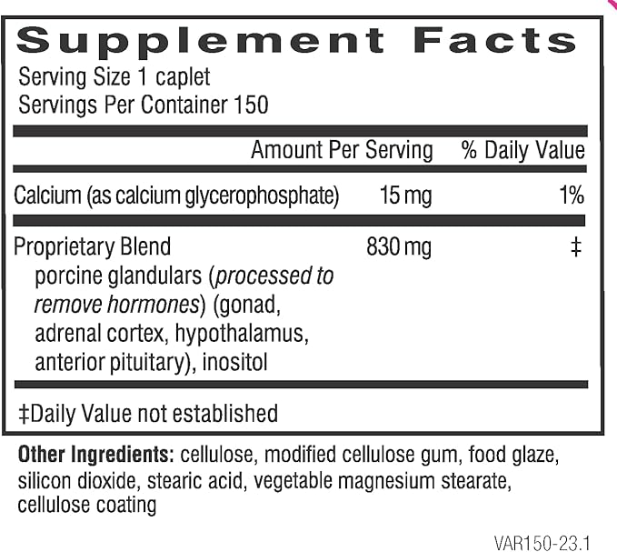 Dr. Wilson's Adrenal Rebuilder 150 Caplets multiglandular Including Adrenal Cortex for Adrenal and HPA Axis Support - Nirvana Guru