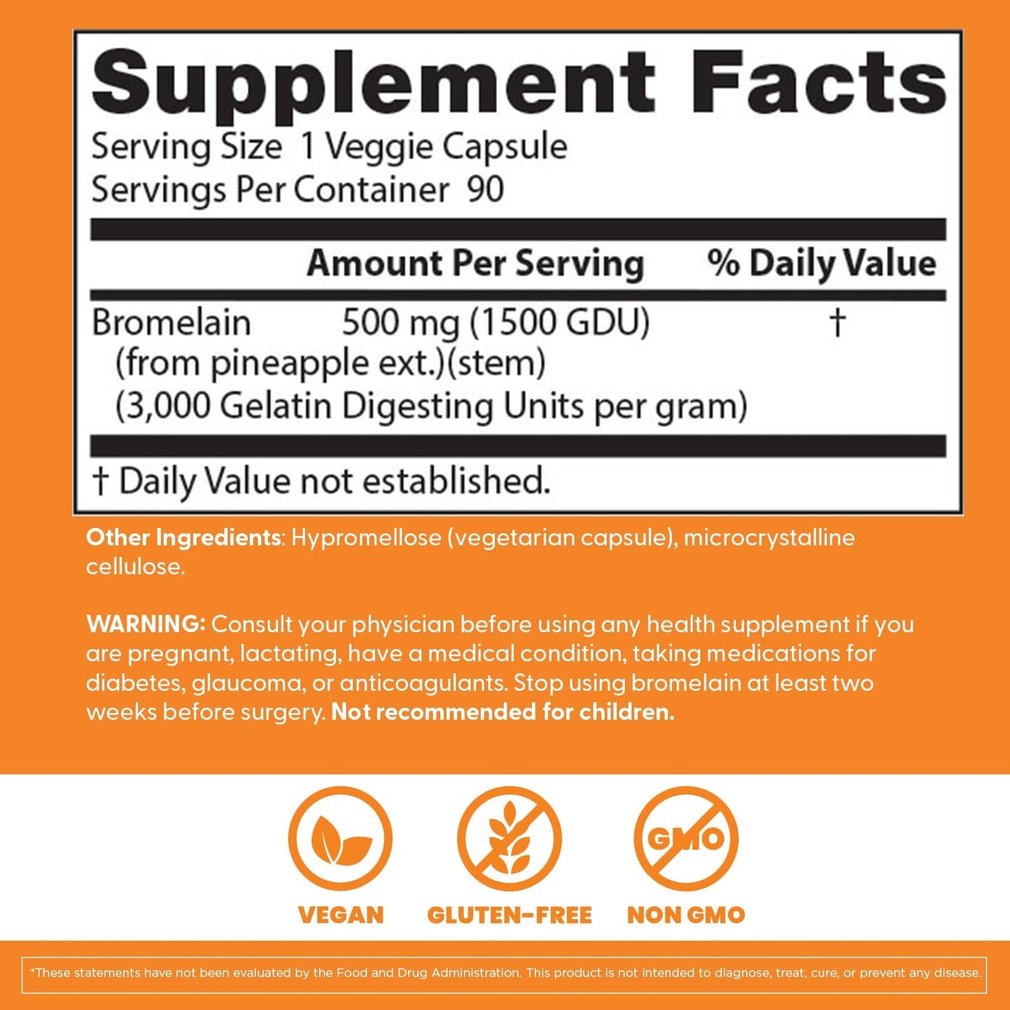 Doctor's Best 3000 GDU Bromelain Proteolytic Digestive Enzymes Supplements,90 Count - Nirvana Guru