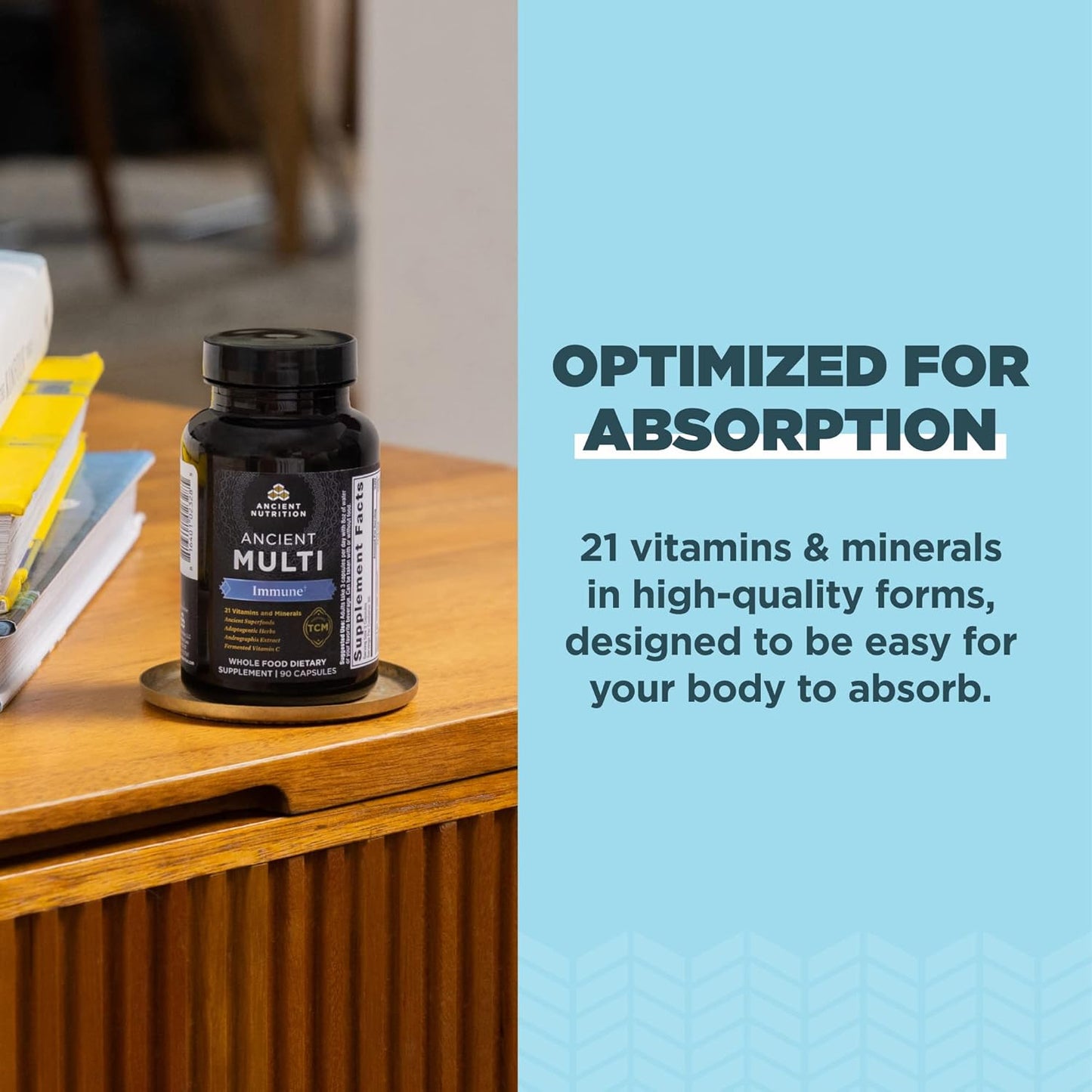 Ancient Nutrition Multivitamin for Immune Support,90 Capsules - Nirvana Guru