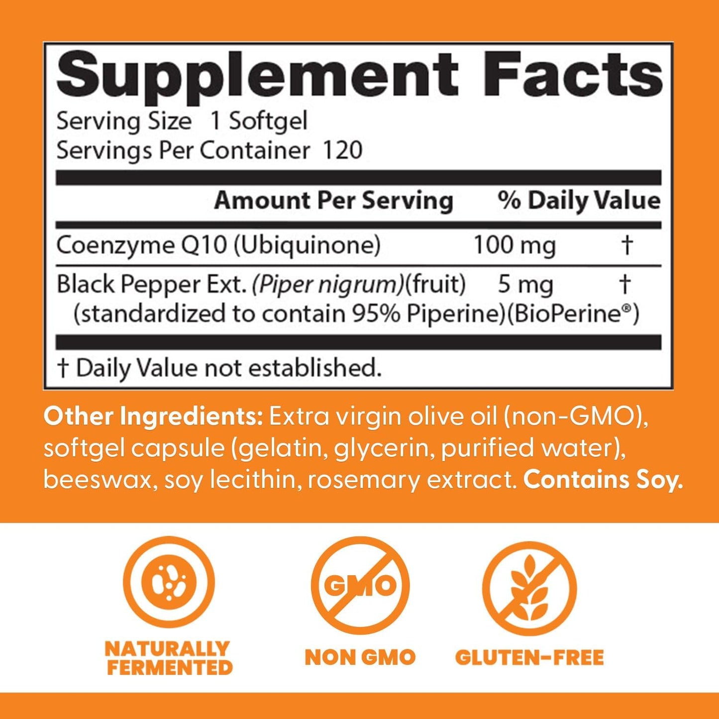 Doctor's Best High Absorption CoQ10 with BioPerine,120 Count - Nirvana Guru