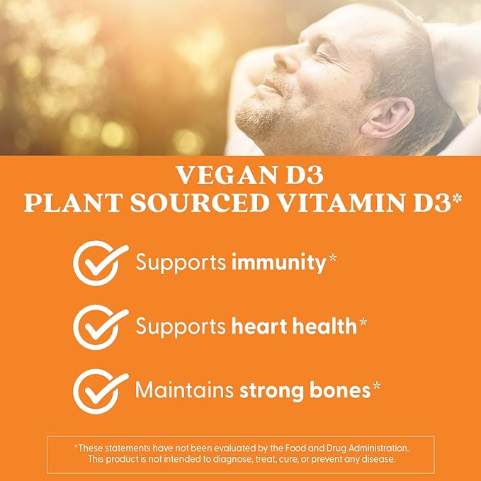 Doctors Best Vegan D3 2500 IU (Vitashine), Plant Sourced Vitamin D3,60 Veggie Caps - Nirvana Guru