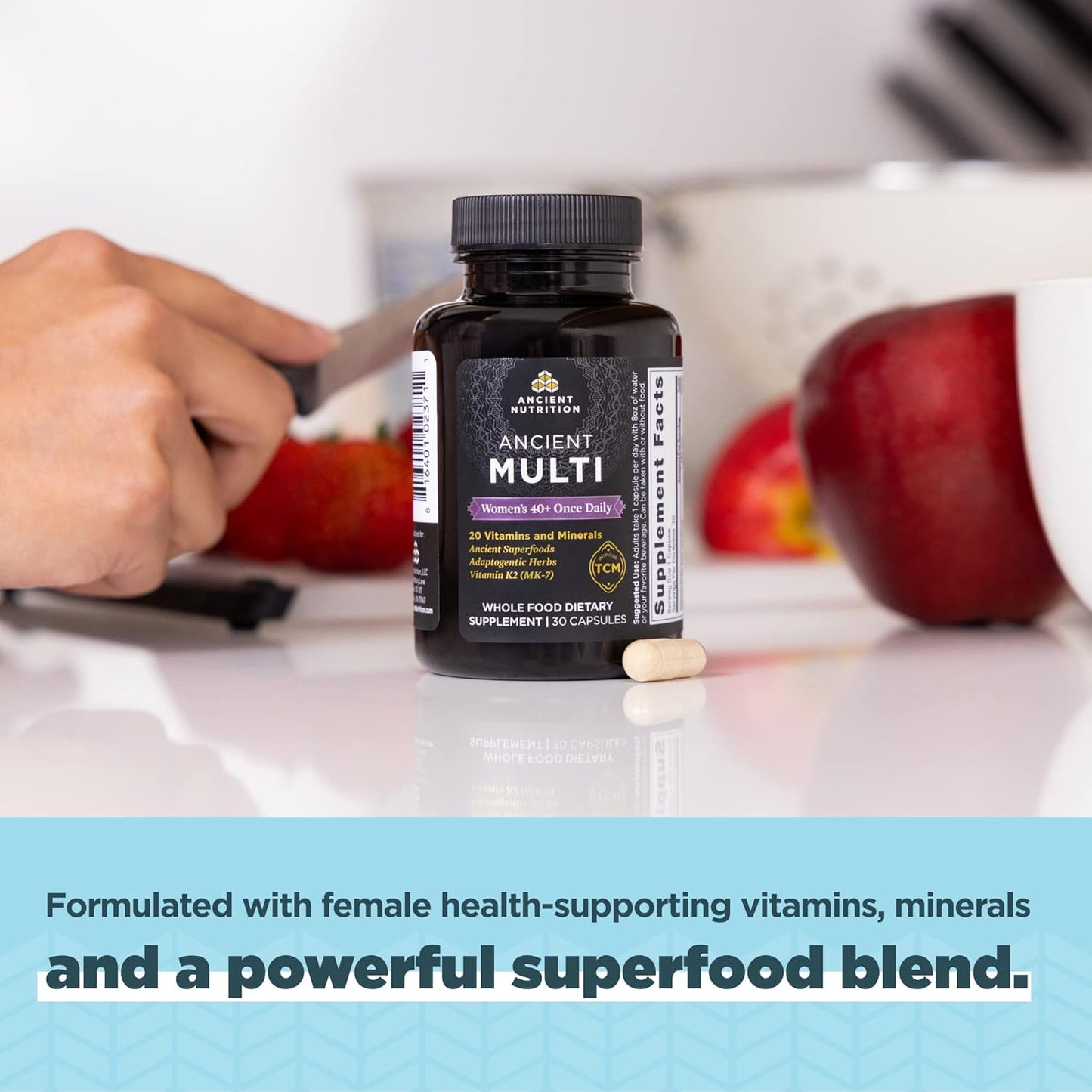 Ancient Nutrition Multivitamin for Women,Folate and Iron Supplement - Nirvana Guru