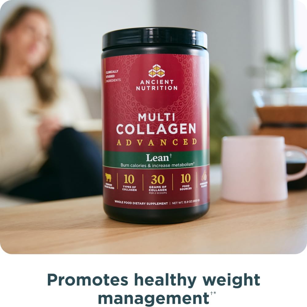 Ancient Nutrition Advanced Hydrolyzed Collagen Peptides Powder Protein Lean with Probiotics - Nirvana Guru