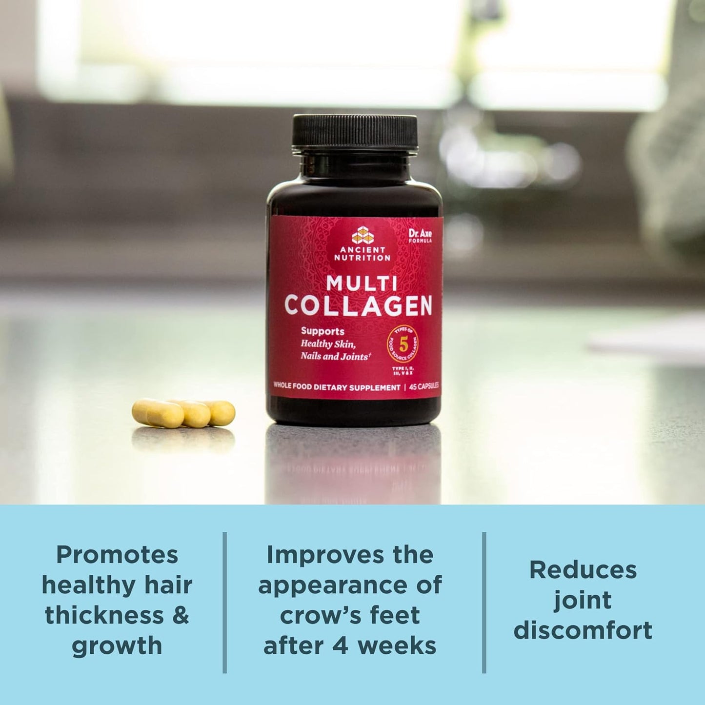 Ancient Nutrition Collagen Peptides Pills,Supports Healthy Skin and Nails 90 Capsules - Nirvana Guru
