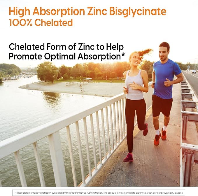 Doctor's Best High Absorption Zinc Bisglycinate 50mg High Potency Supporting Enhancing Immune System Antioxidant VC, 90 Count - Nirvana Guru