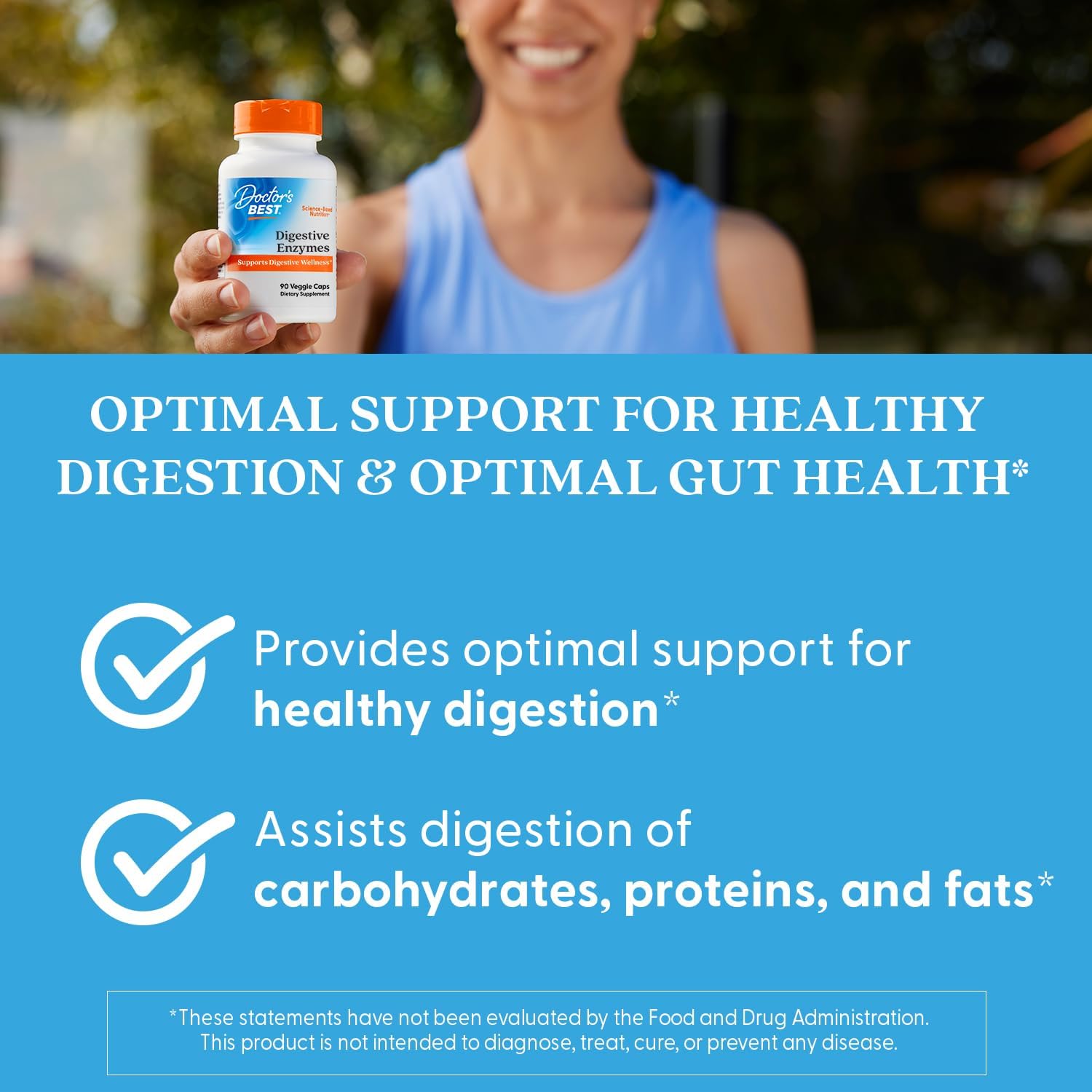 Doctors Best Digestive Enzymes, Supports Digestive Wellness, Non-GMO, Vegetarian 90 Veggie Caps - Nirvana Guru