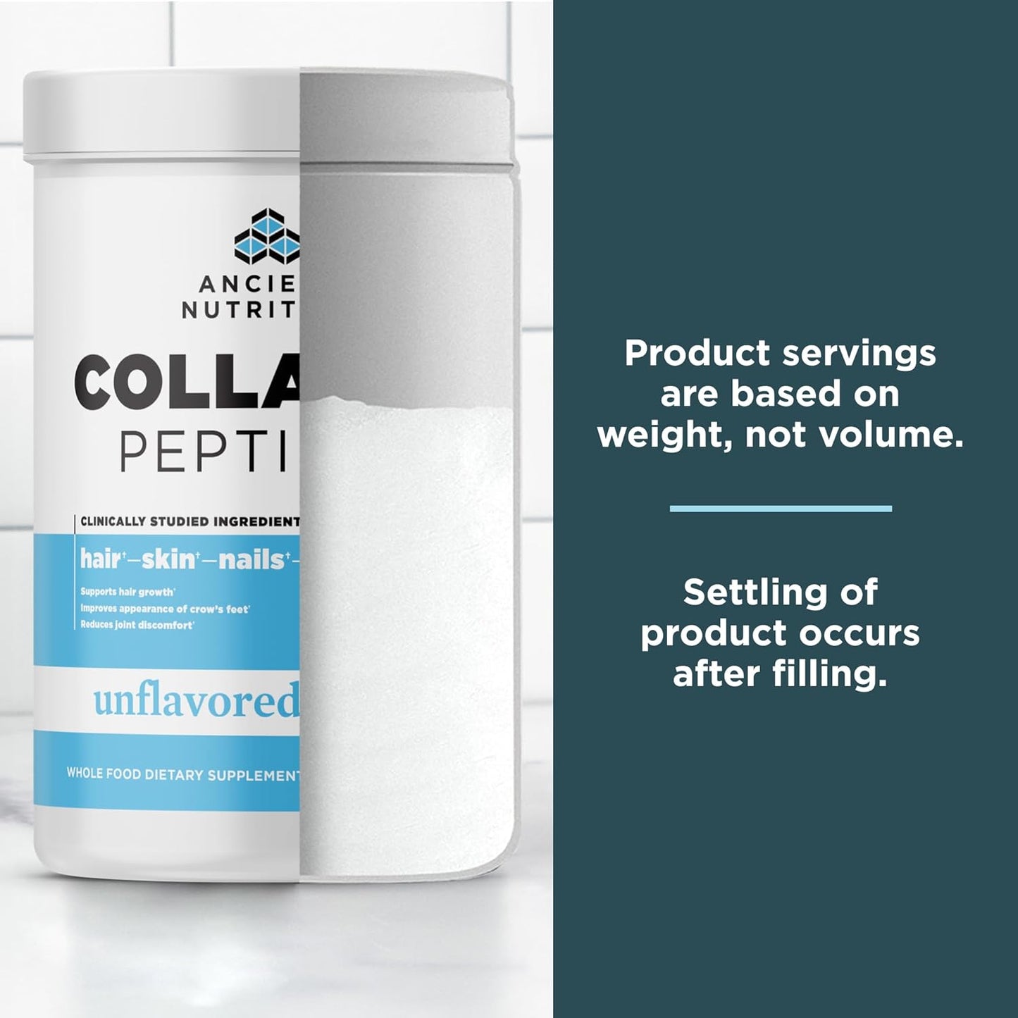 Ancient Nutrition Collagen Peptides Powder, Unflavored 38 Servings - Nirvana Guru
