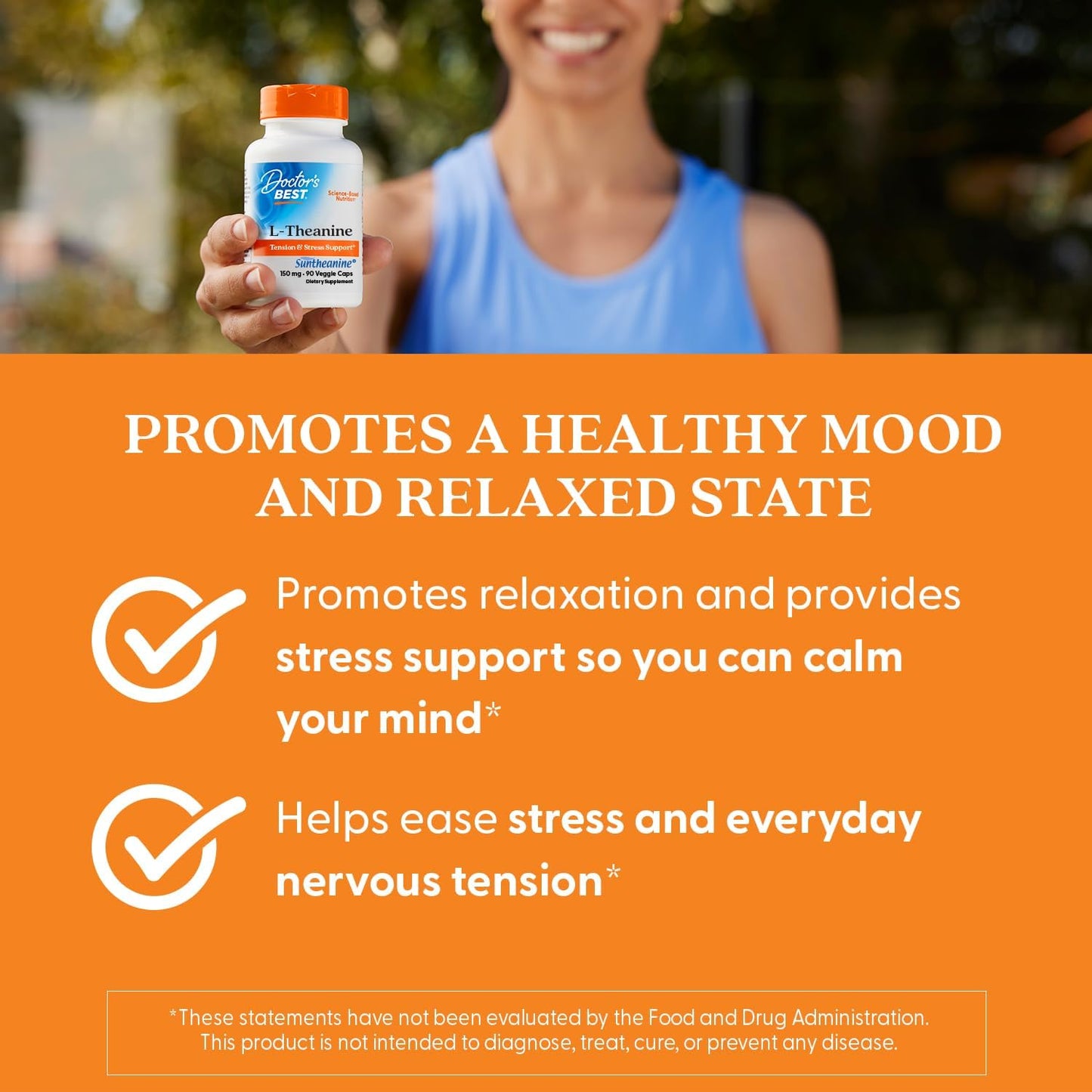 Doctor's Best L-Theanine Contains Suntheanine,90 Count - Nirvana Guru