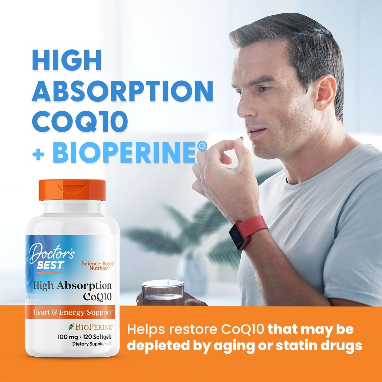 Doctor's Best High Absorption CoQ10 with BioPerine,120 Count - Nirvana Guru