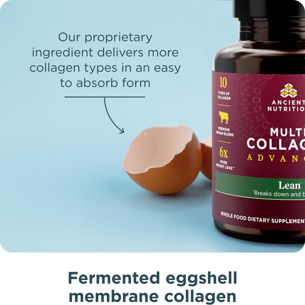Ancient Nutrition Multi Collagen Advanced Lean with Probiotics,90 Count - Nirvana Guru