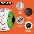 Joyfy 2 Pack Halloween Inflatable Huge Green Eyeballs with Build-in LEDs Halloween Blow up Yard Decorations,3 FT Diameter nirvanaguru