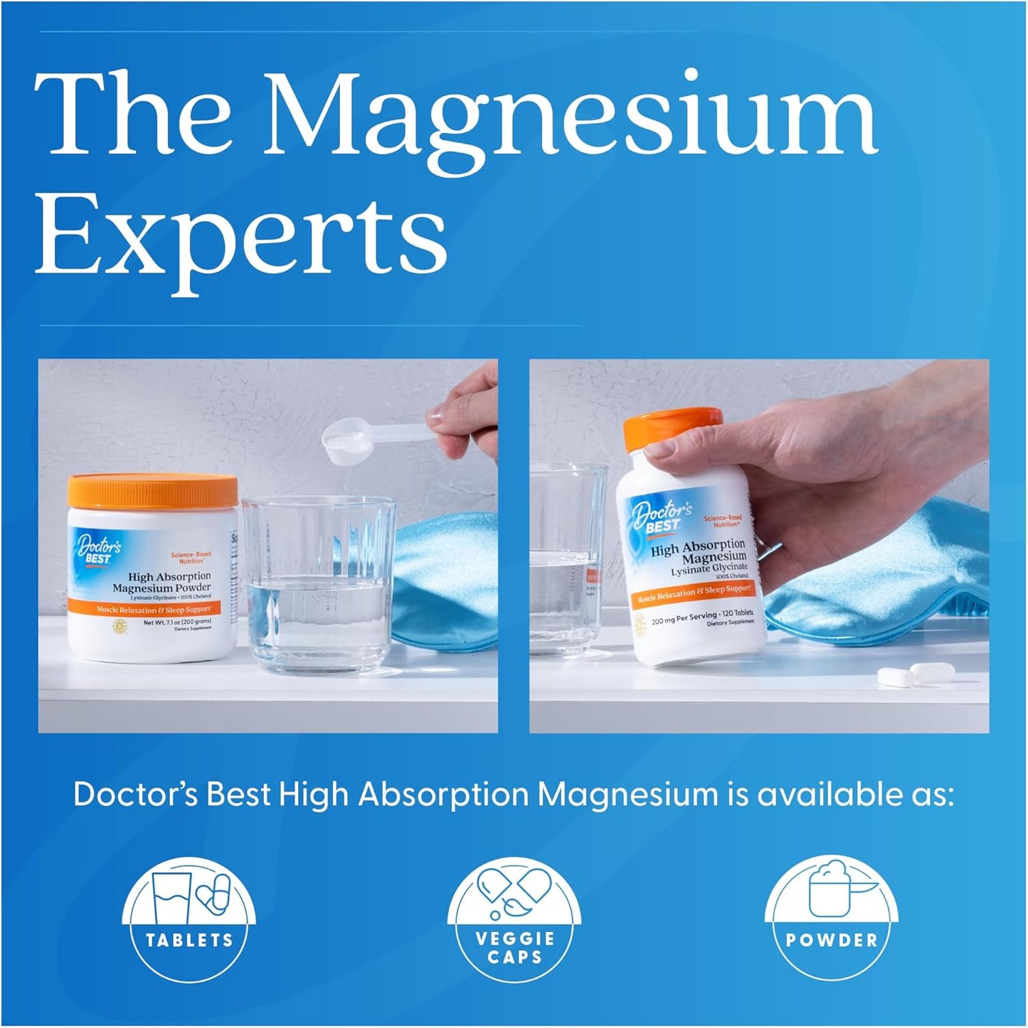 Doctor's Best High Absorption Magnesium Glycinate Lysinate, 100% Chelated,240 Count - Nirvana Guru