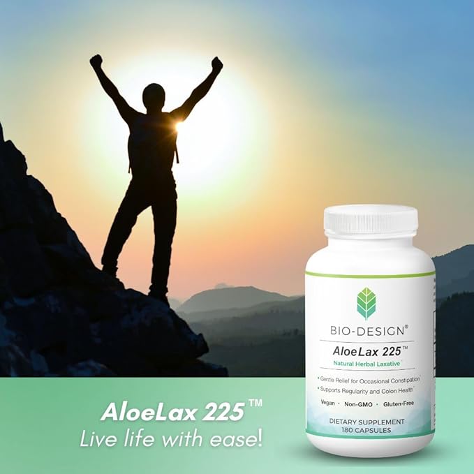 Aloe Lax 225 Relief for Occasional Constipation,180 Capsules - Nirvana Guru