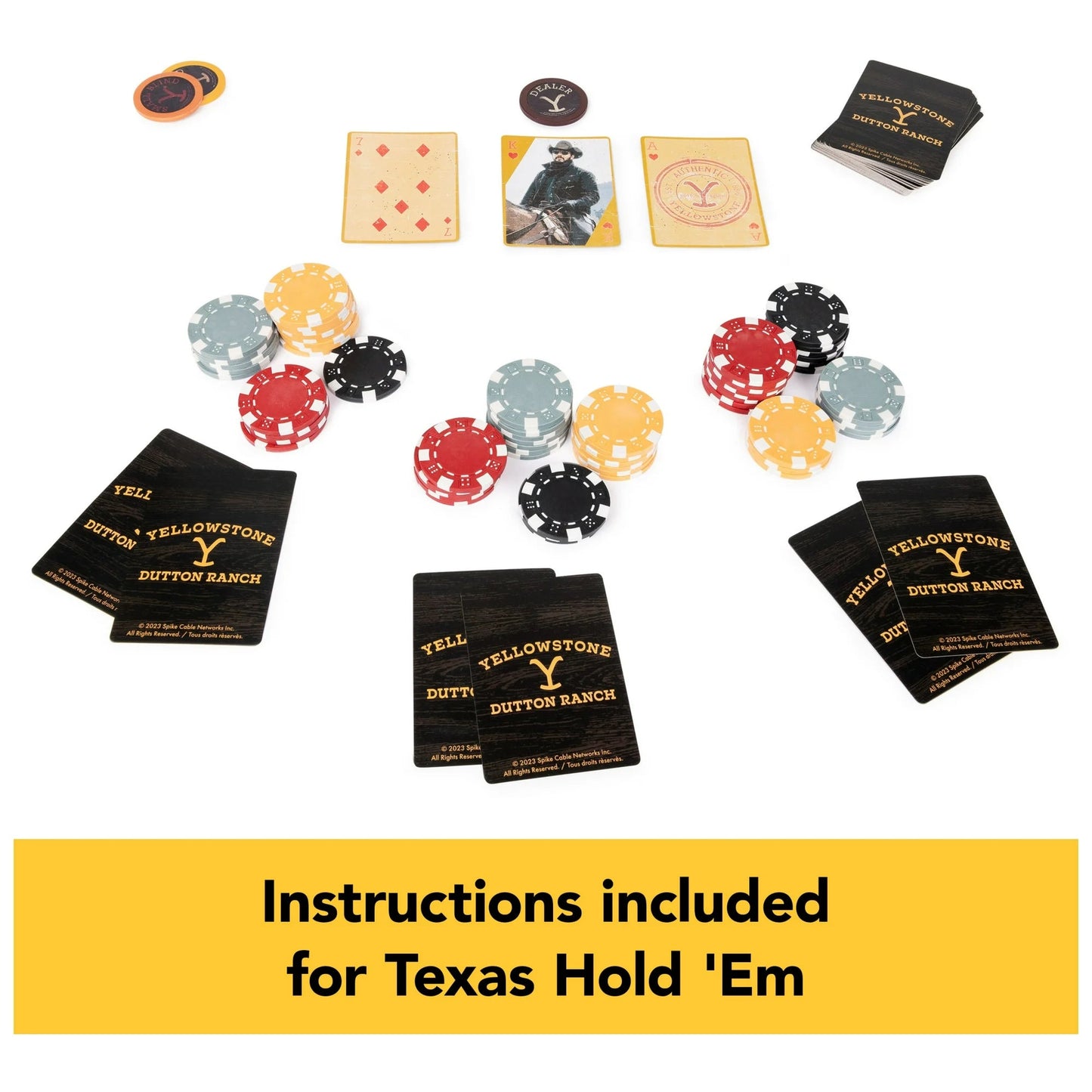 Spin Master Games, Yellowstone, 200-Piece Poker with Custom Carrying Case, Ages 16 and up nirvanaguru