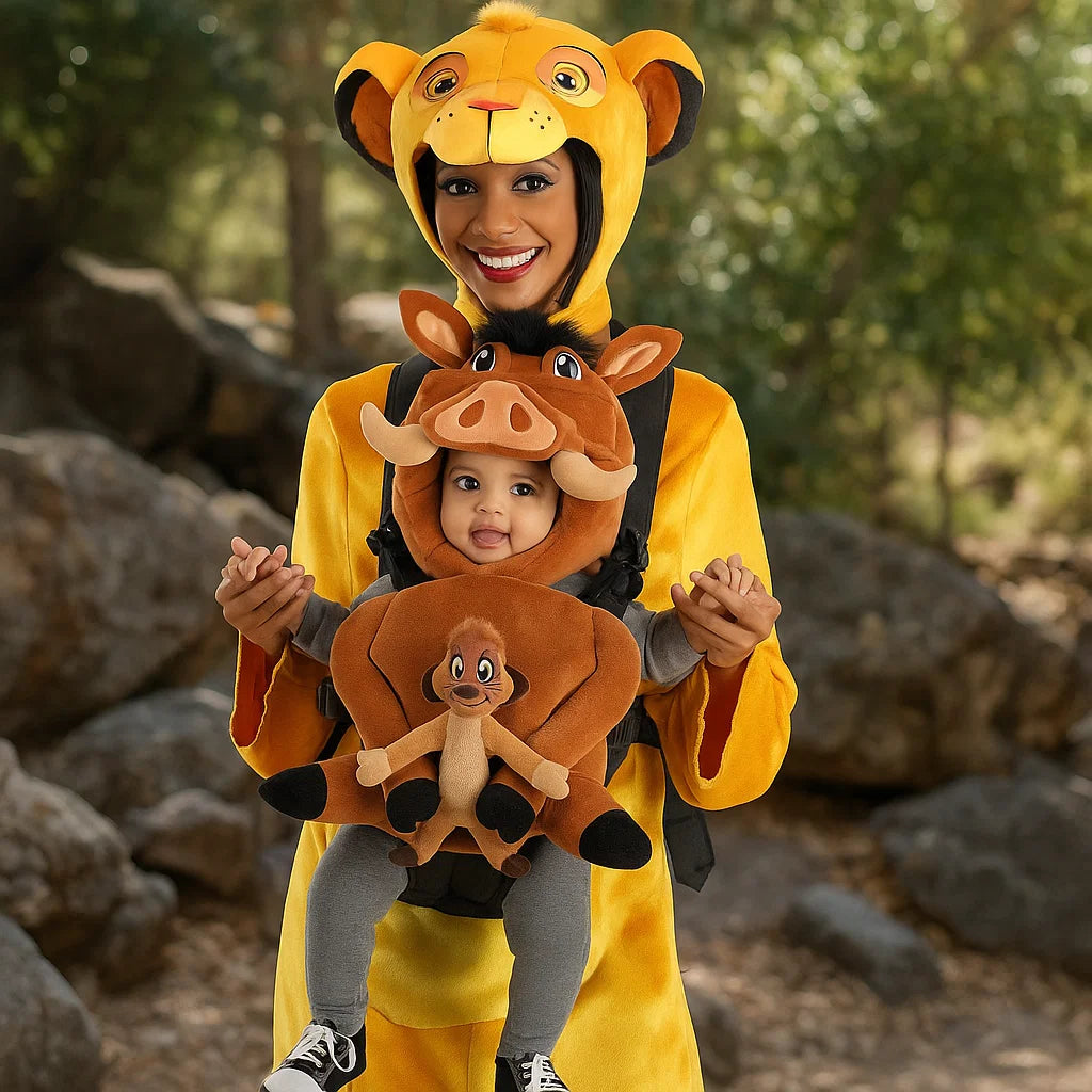HalloweenCostumes.com One Size Fits Most Infant Disney The Lion King Timon and Pumbaa Baby Carrier Halloween Costume Cover, Brown nirvanaguru