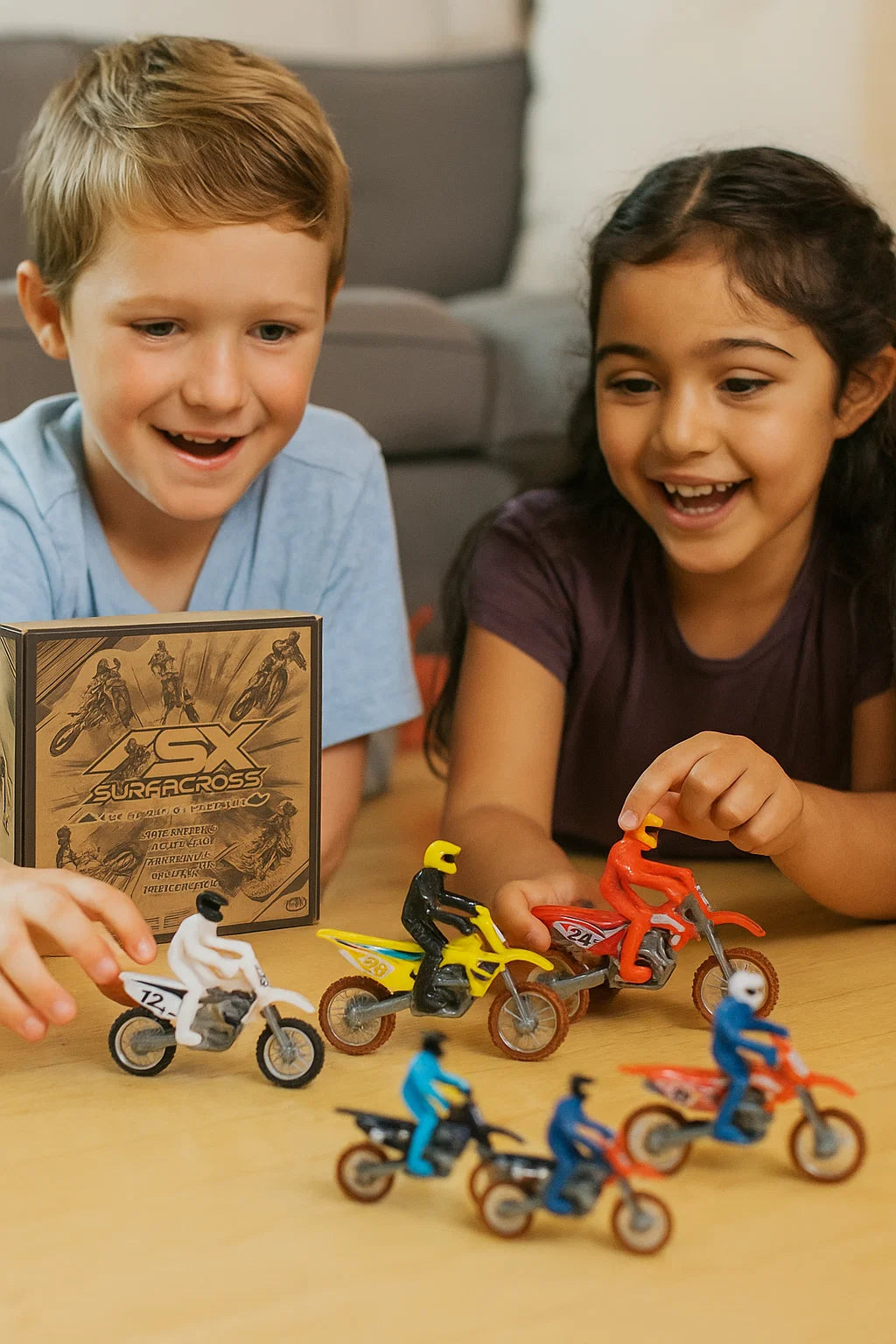 Supercross, Authentic 5-Pack of 1:24 Scale Die-Cast Motorcycles with Rider Figure, Toy Moto Bike for Kids and Collectors Ages 3 and up nirvanaguru