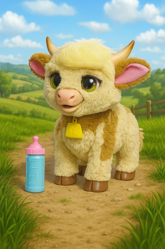 furReal Maggie the Feed & Follow Cow, 11 Inch Interactive Plush Cow, Boys and Girls Ages 4 Up nirvanaguru