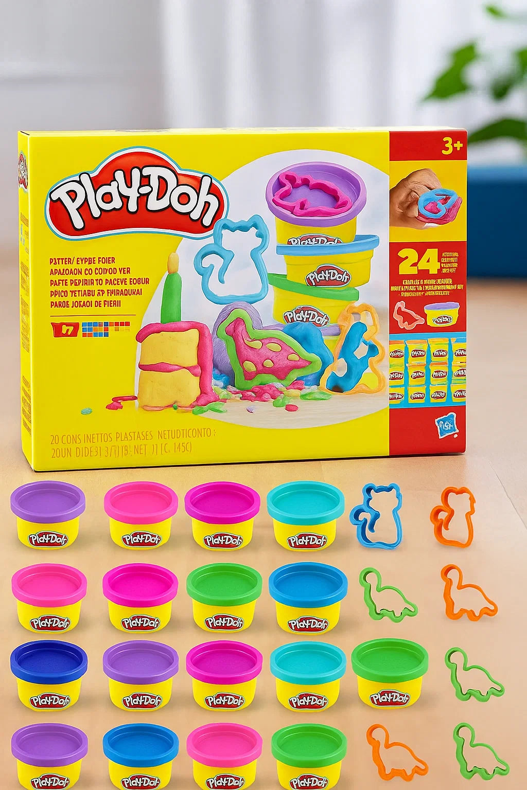 Play-Doh Party Favor Pack, Bulk 24 Pack of Modeling Compound with Cutters, Classroom Supplies for Arts & Crafts, Back to School Gifts & Prize Toys for Kids, Ages 3+ Nirvana Guru