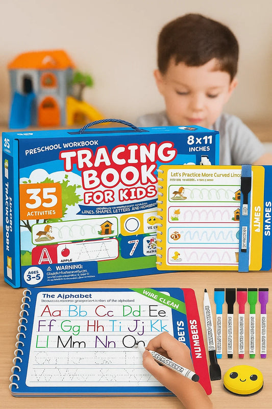 Preschool Learning Activities - Tracing Books for Kids Ages 3-5 - Toddler Handwriting Practice - Letter Tracing for Kids Preschool Kindergarten Workbooks 3-4, 4-5 - Learning Books for 3-4 Year Olds nirvanaguru