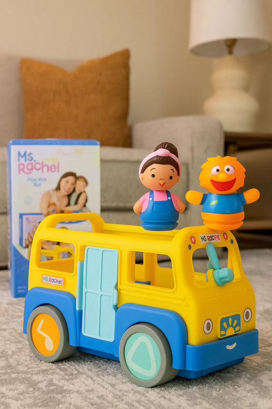 Ms. Rachel Official My First Learning Electronic School Bus with 2 Figures, Music & Sounds, Educational Toys & Toddler Toys for Girls & Boys Ages 1-3+ Nirvana Guru