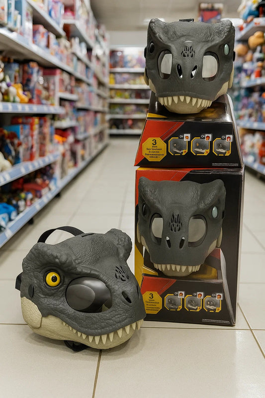 Jurassic World Rebirth T-Rex Rage N Roar Mask with LED Light up Eyes Feature, 3 Level Effects nirvanaguru