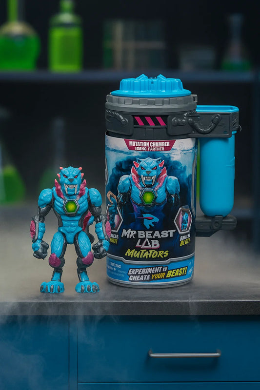 MrBeast Lab Mutators Iconic Panther Action Figure, Mutate the Ultimate Beast, Ages 5+ nirvanaguru