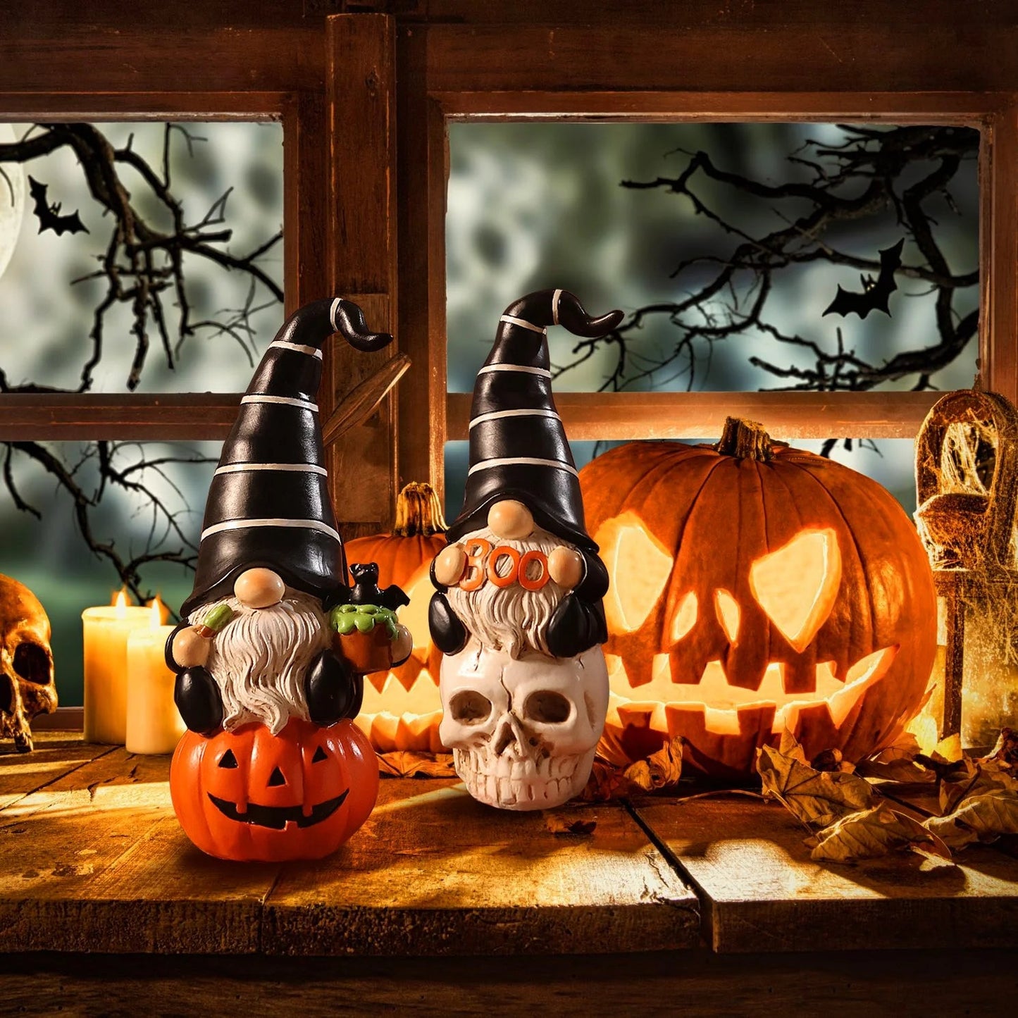 Ayieyill 2pcs Halloween Gnomes, Halloween Gifts, Halloween Decorations Indoor, Halloween Table Decor nirvanaguru