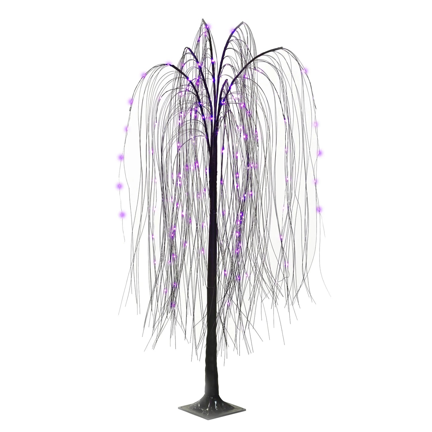 Orange and Purple Willow Tree, 48in, Color Changing LEDs, 8-Function Battery-Operated, Halloween Indoor/Outdoor, by Way To Celebrate nirvanaguru