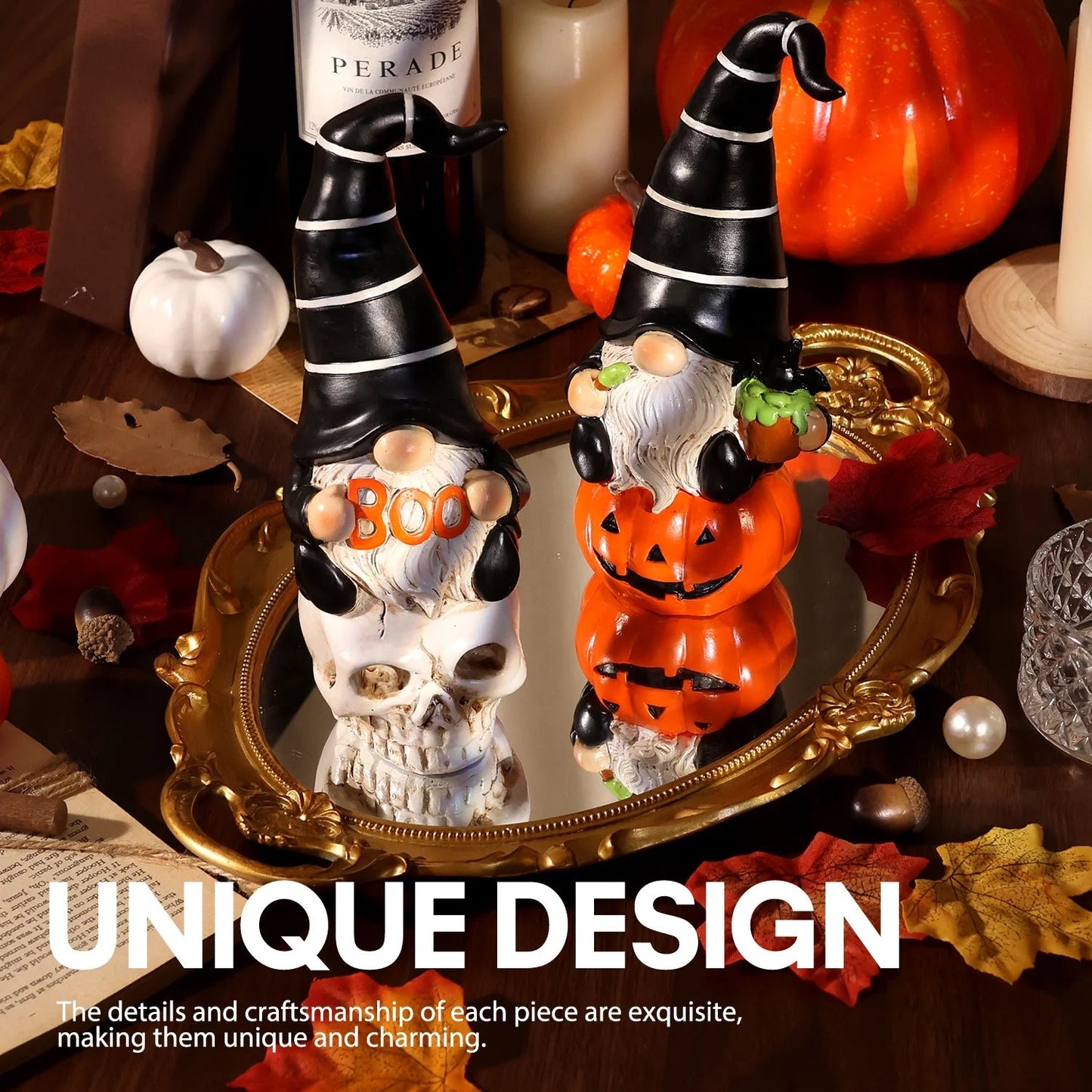Ayieyill 2pcs Halloween Gnomes, Halloween Gifts, Halloween Decorations Indoor, Halloween Table Decor nirvanaguru