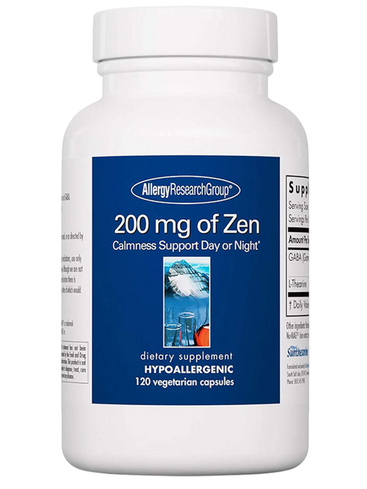 Allergy Research Group 200mg of Zen Supplement - GABA, L-Theanine - Nirvana Guru