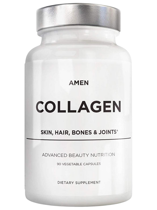 Amen Multi Collagen Peptides Capsules with Hyaluronic Acid and Vitamin C - Nirvana Guru