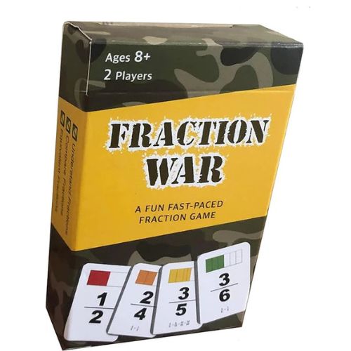 Fraction War Fun Math Game to Learn, Compare and Simplify Fractions for 2nd to 5th Grade (1 Pack) - Standard Edition nirvanaguru