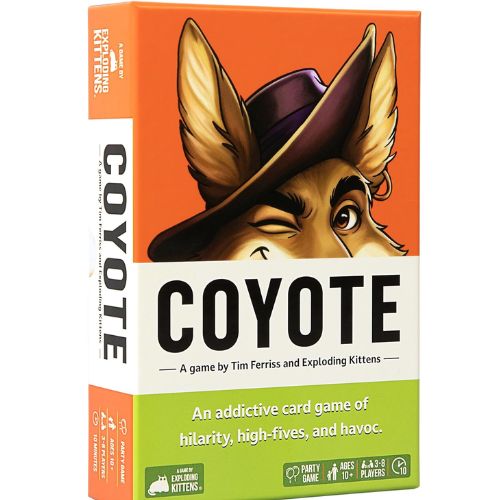 Exploding Kittens Coyote Created by Tim Ferriss, Special Edition Large Box: Includes 6 Unique Action Cards: a Challenge Party for 3-8 Players, Ages 10 and Up, Great for Family Night nirvanaguru