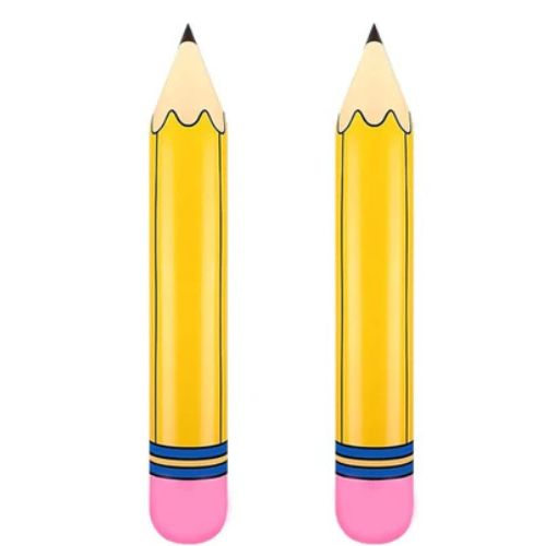 Totelux Large Pencil Balloons 27’’ Inflatable Pencil Back to School Decorations Giant Yellow Crayon Balloons for Classroom Garden Hanging Photo Prop Birthday Party Favor 2PCS nirvanaguru