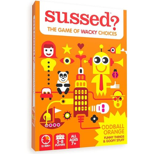 SUSSED The Wacky ‘What Would You Do’ Travel Card Game - Social Fun for Kids and Teens - Easy Game for Families & Road Trips - Ages 7+ - Orange Pack nirvanaguru