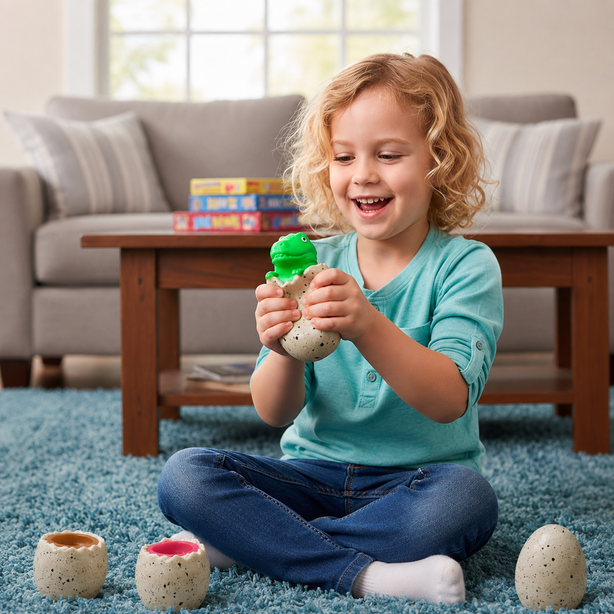3 PCS Set Squishes Toy – Evil Dinosaur Pop Out Eggs Squeeze Toys | Sensory Fidget & Stress Relief for Kids & Adults