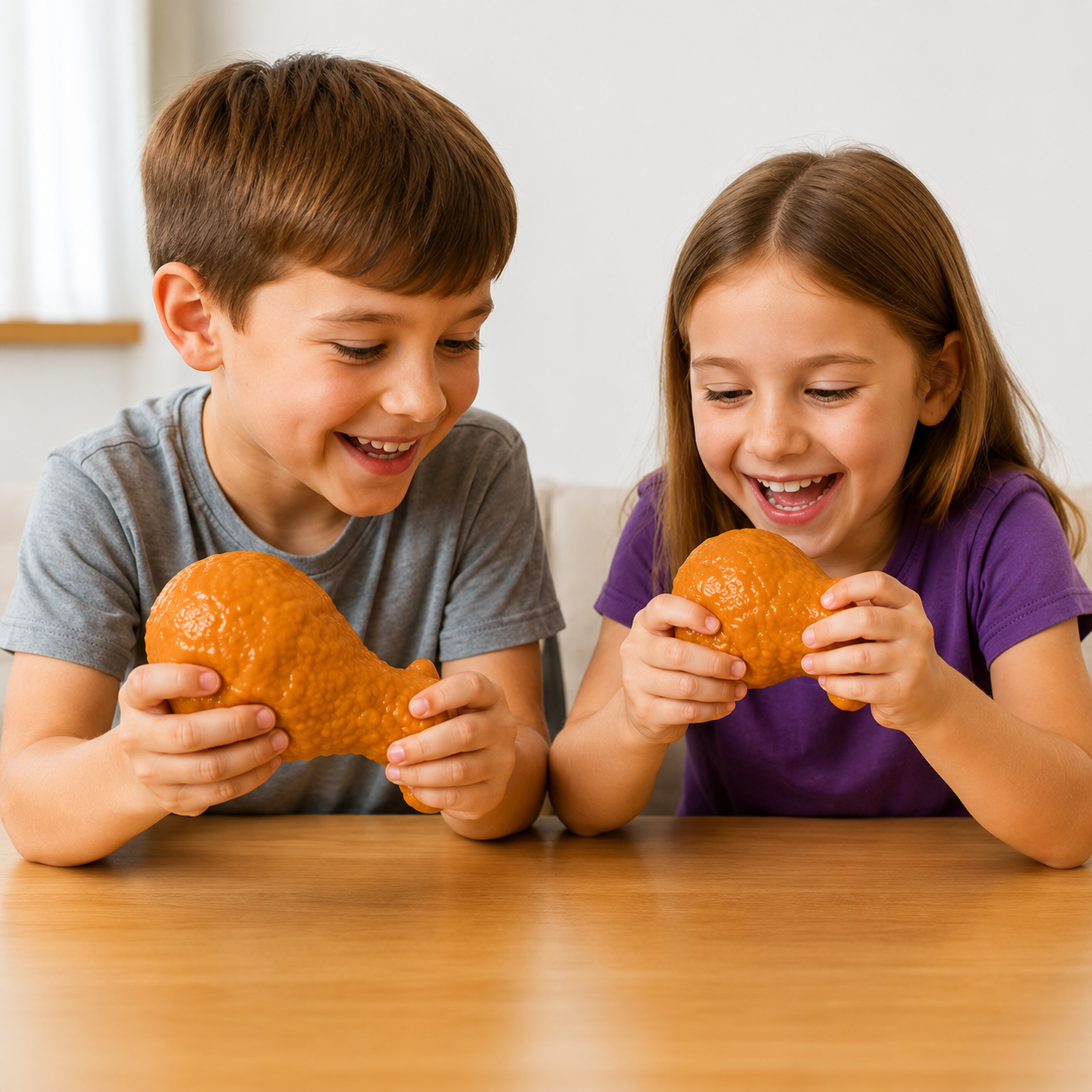 Squishy Fried Chicken Squish Toy - Ages 3+