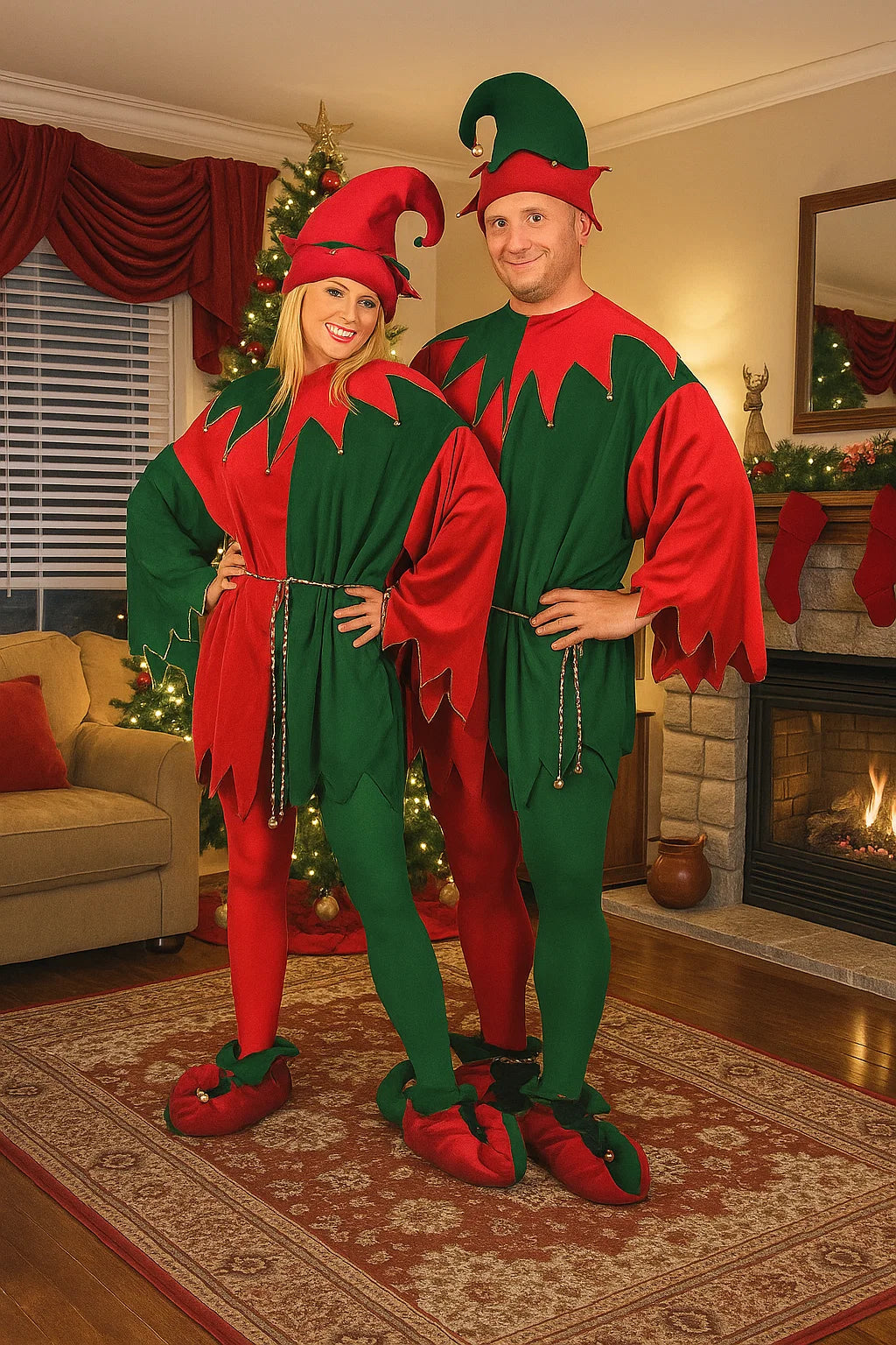 Adult Velvet Elf Costume Set nirvanaguru