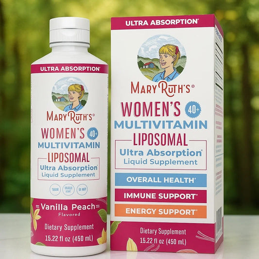 MaryRuth Organics Multivitamin for Women 40+, Womens Multivitamin Liposomal, Immune Support Supplement, Energy Supplements & Sleep Aid, Vegan, Sugar Free, Non-GMO, 15.22 Fl Oz Nirvana Guru