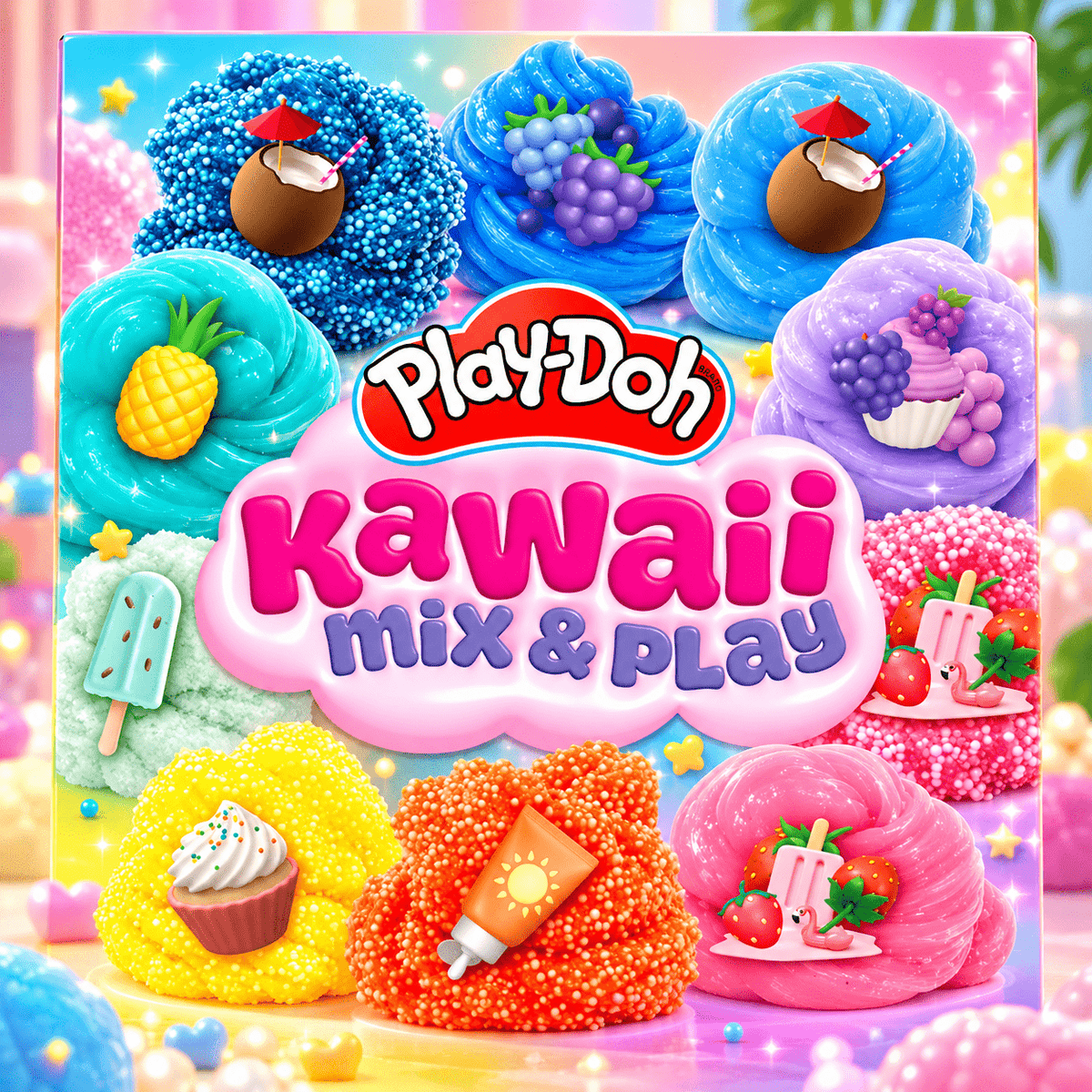 Play-Doh Mix & Play Scented Slimes, 10 pk. — Tropical