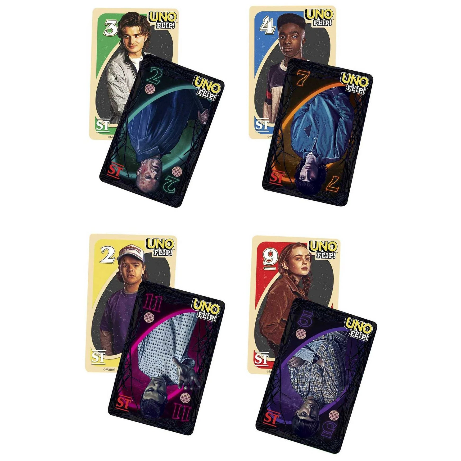 UNO Flip! Stranger Things Card Game for Adults & Teens with Double-Sided Cards & 2 Special Rules nirvanaguru