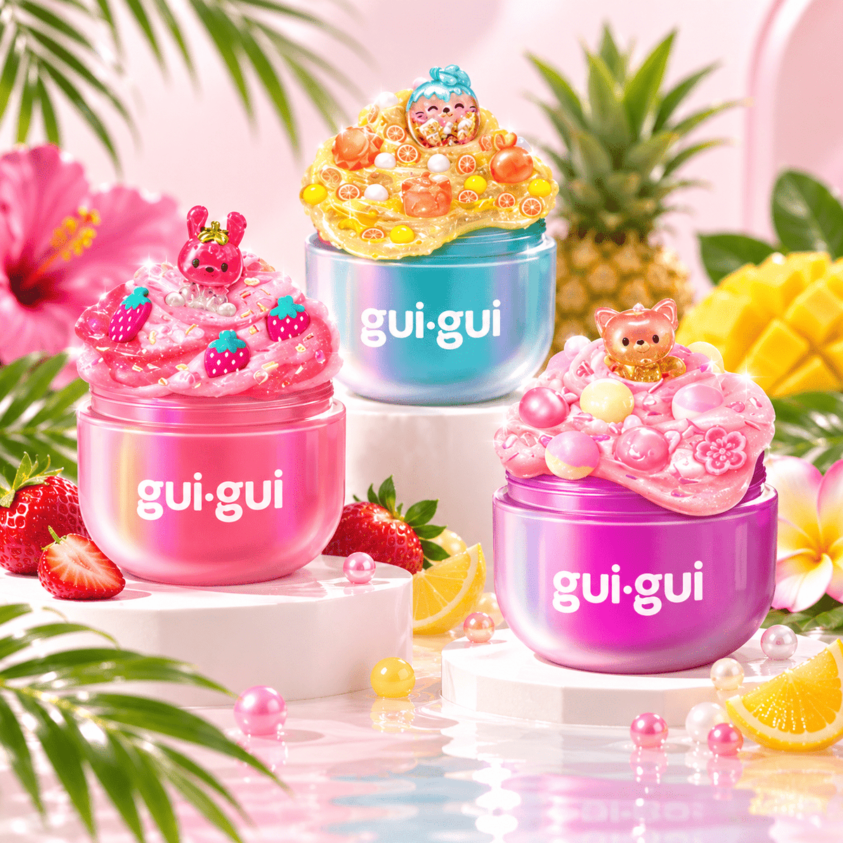 GUI GUI Tropical Deluxe Slime Gift Set, 42 Pieces
