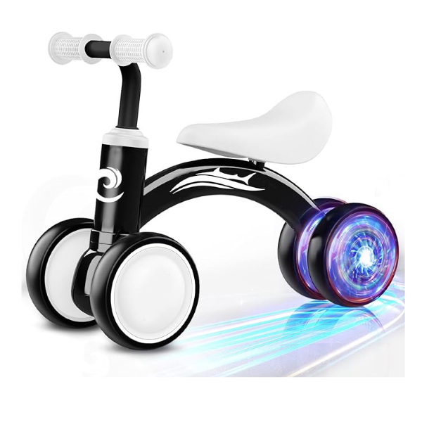 Colorful Lighting Baby Balance Bike Toys for 1 Year Old Boy Gifts, 10-36 Month Toddler Balance Bike, No Pedal 4 Silence Wheels&Soft Seat First Riding on Toys, One Year Old Boy Birthday Gifts. Nirvana Guru