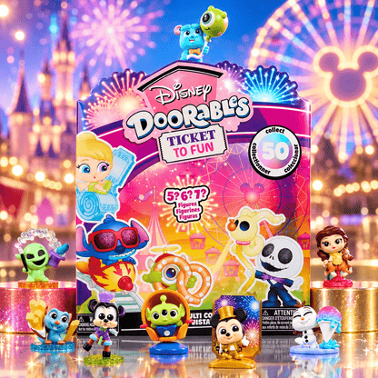 Disney Doorables Ticket to Fun Multi Peek, Festival-Themed Collectible Figures with 5, 6, or 7 Surprise Toys, Ages 5+